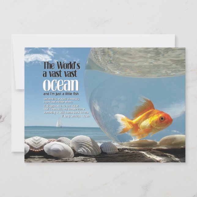 世界は広大な海 |ミニプリント (正面)