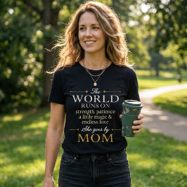 世界は愛で回ってる 彼女はママと呼ばれる トライブレンドTシャツ