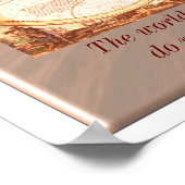 世界は本である – セントオーガスティン引用文 ポスター (角)