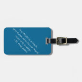 世界は本です ラゲッジタグ (正面横)