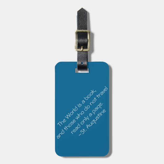 世界は本です ラゲッジタグ (正面縦)