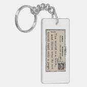 世界は本Keychainです キーホルダー (正面左)