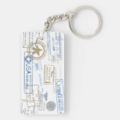 世界は本Keychainです キーホルダー (裏面)