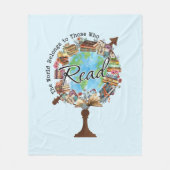 世界は次の者に属す読る フリースブランケット (正面)