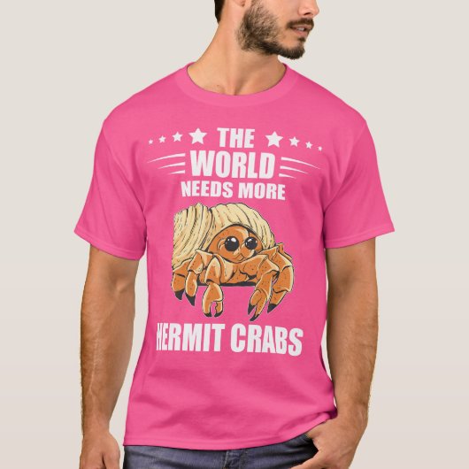 世界は海の動物を必要としている ヤドカリ愛好家 ヘルメット Tシャツ (正面)