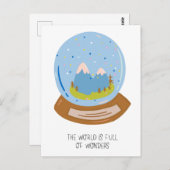 世界は満ちてい疑問に思る ポストカード (正面/裏面)