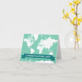 世界は牡蠣の「おめでとう」カード カード (黄色い花)