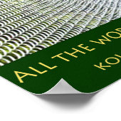 世界は狭い橋だ ポスター (角)