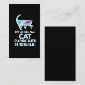 『世界は猫のオーストラリア遊の旅行』 名刺 (正面/裏面)