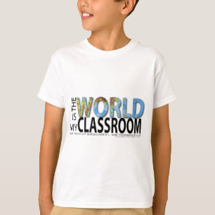 世界は私の教室です Tシャツ