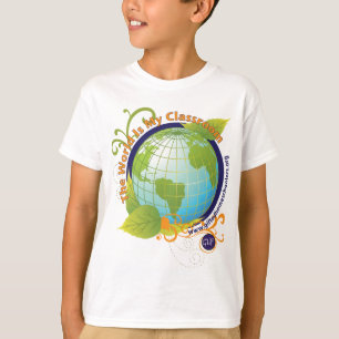 世界は私の教室-子供です Tシャツ
