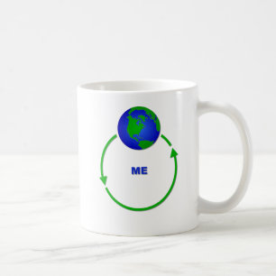 世界は私を中心に回っている 面白いマグカップ 冗談 コーヒーマグカップ