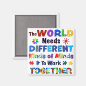 世界は種違う類の心を必要 マグネット (正面/裏面)
