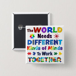 世界は種違う類の心を必要 缶バッジ