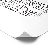 世界は聖アウグスティヌス引用文 ポスター (角)