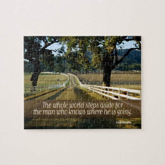 「世界は脇へ」の感動的引用文 ジグソーパズル (横)