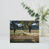 「世界は脇へ」の感動的引用文 ポストカード (スタンド正面)