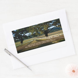 「世界は脇へ」の感動的引用文 長方形シール