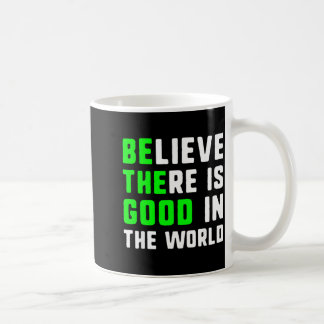 世界は良いところだと思おう コーヒーマグカップ
