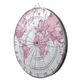 世界は芸術-ピンクです ダーツボード (正面右)