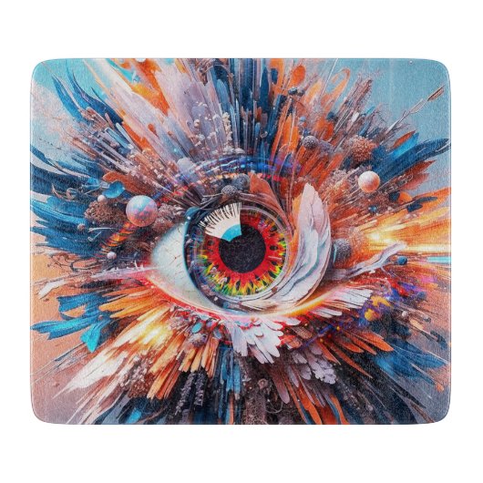 世界は視疑問に思視に始まる カッティングボード (正面)