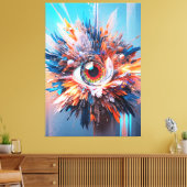 世界は視疑問に思視に始まる キャンバスプリント (インサイチュ (リビング))