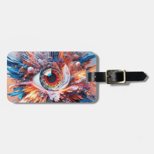 世界は視疑問に思視に始まる ラゲッジタグ (正面横)