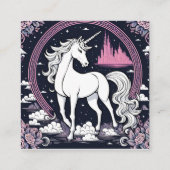 世界は語られず、最後の一角獣は解き明かす スクエア名刺 (裏面)