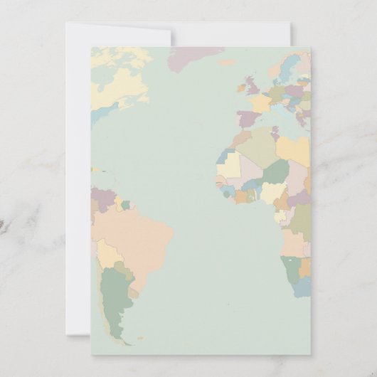 世界は赤ちゃんシャワー招待状を待っている 招待状 (裏面)