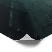 世界は静かなここ – ゴシック様式の引用文プリント ポスター (角)