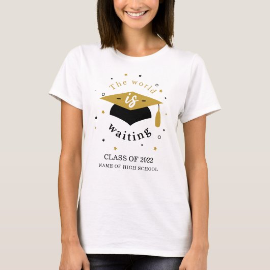 世界は2022年の待機クラスパーソナライズされた Tシャツ (正面)