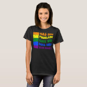 世界はBをキスする少年より大きな問題を抱えている Tシャツ (正面フル)