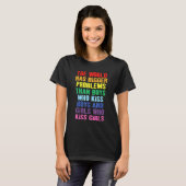 世界はLgbtに大きな問題を抱えている Tシャツ (正面フル)