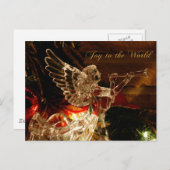 世界へのクリスタル·エンジェル·ジョイ シーズンポストカード (正面/裏面)