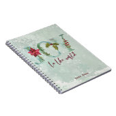 世界への冬のクリスマスの休日の喜び ノートブック (右側)