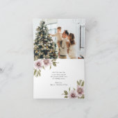 世界への喜びクリスチャン写真クリスマス シーズンカード (内部)