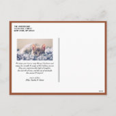 世界への喜びクリスマスカロルTerracotta写真 シーズンポストカード (裏面)