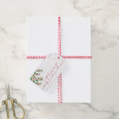 世界への喜びクリスマスプレゼントラベル ギフトタグ (より糸付き)