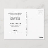 世界への喜びクリスマスベビー誕生の発表 ポストカード (裏面)