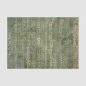 世界への喜びクリスマス金ゴールドの音楽の分離 薄葉紙 (正面)