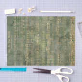 世界への喜びクリスマス金ゴールドの音楽の分離 薄葉紙 (クラフト)