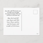 世界への喜びクリスマス・キャロル1枚の写真 シーズンポストカード (裏面)