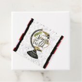 世界への喜びグローバルホリデーピンク&レッドパーティー フェイバータグ (インサイチュ)