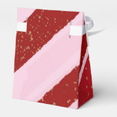 世界への喜びグローバルホリデーピンク&レッドパーティー フェイバーボックス (裏面サイド)