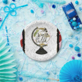 世界への喜びグローバルホリデーピンク&レッドパーティー ペーパープレート (パーティー)