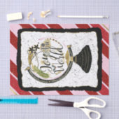 世界への喜びグローバルホリデーピンク&レッドパーティー 薄葉紙 (クラフト)