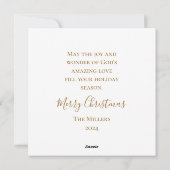 世界への喜びゴールデンクカスタムリシエレガントョス シーズンカード (裏面)