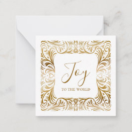 世界への喜びゴールデンクカスタムリシエレガントョス ノートカード