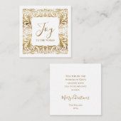 世界への喜びゴールデンクカスタムリシエレガントョス ノートカード (正面/裏面)