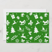 世界への喜びタイポグラフィメリークリスマスフォト シーズンカード (裏面)